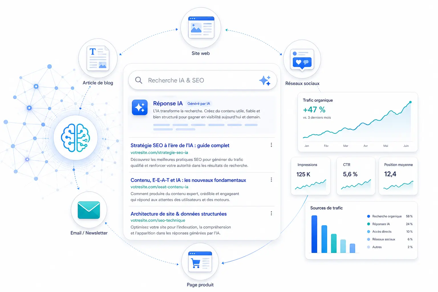 SEO in het tijdperk van AI: contentstrategie, AI Overviews en organische zichtbaarheid in 2026